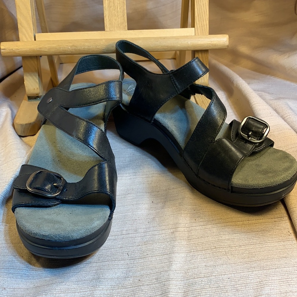 Dansko leather adjustable sandals almost NEW